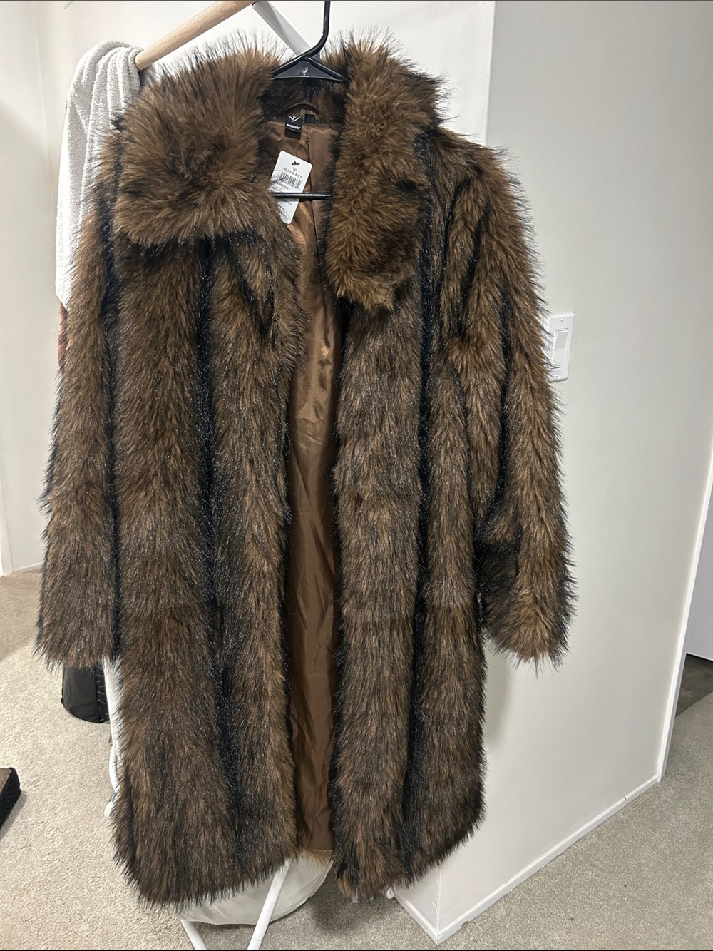 Long Faux Fur Coat